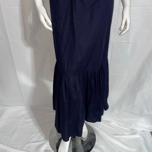 Sea New York Navy Smocked Flitter Sleeve Dress Size XS Backless - Picture 4 of 7